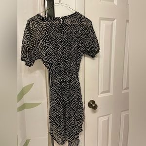 Black and white dress